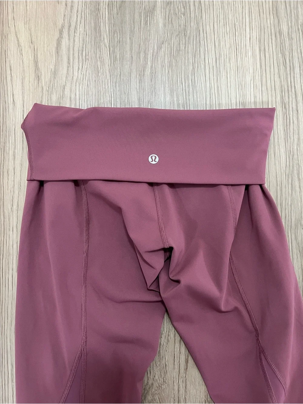 Lululemon Wunder Under Crop High Rise Roll Down Scallop Leggings Plumful